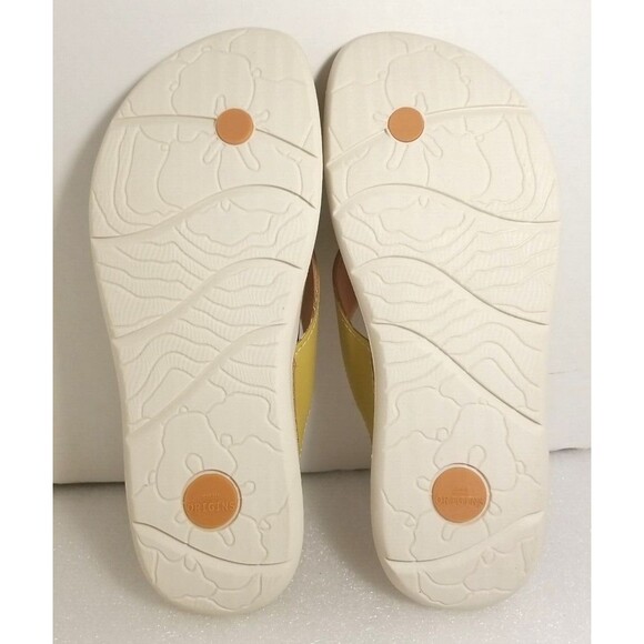 Earth Origins Thong Sandals SIZE 11 Dania Lemon Yellow Women's Comfort Sandals - Picture 7 of 9
